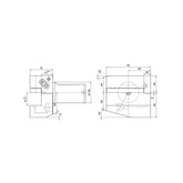 B1A Radial, Short, Coolant B1A-161234 ~502544 - Makotools Industrial Supply Tools for Metal Cutting